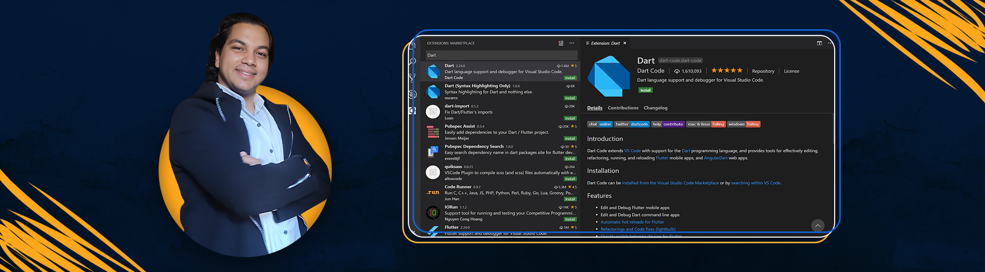 تعلم لغة Dart من الصفر